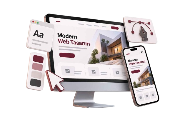 Masaüstü ve mobil web sitesi tasarım çalışması